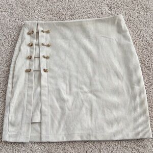 Sexy Winter Mini Skirt w/ Gold Accents